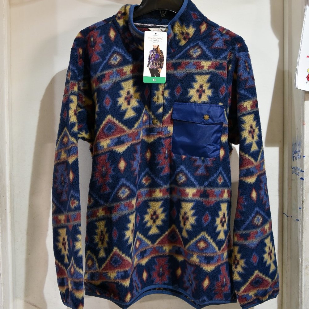 BLUE Weatherproof‎ Vintage Ladies’ Printed Fleec